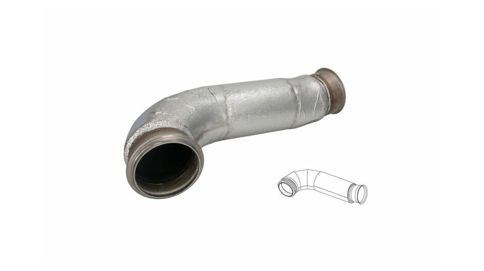 MAN TGS ÖN BORU OEM İZOLELİ EURO 6 INOX.CP 81152010295