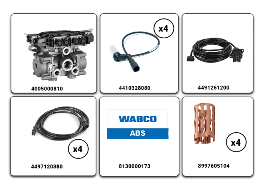 ABS 4S/2M KIT (DENİZALTISIZ) TREYLER 4006058230