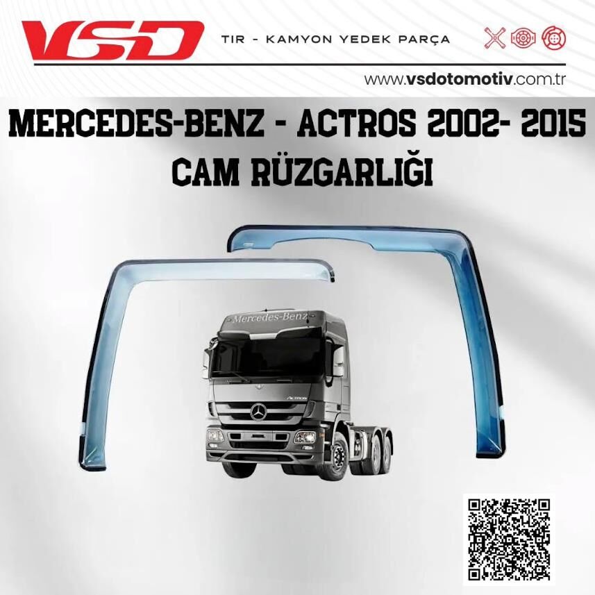 MERCEDES BENS ACTROS 2002-2015 CAM RÜZGARLIĞI