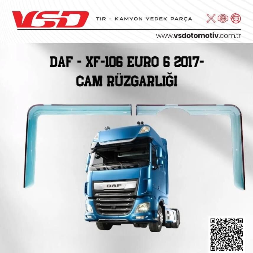 DAF XF 106 EURO 6 2017 CAM RÜZGARLIĞI