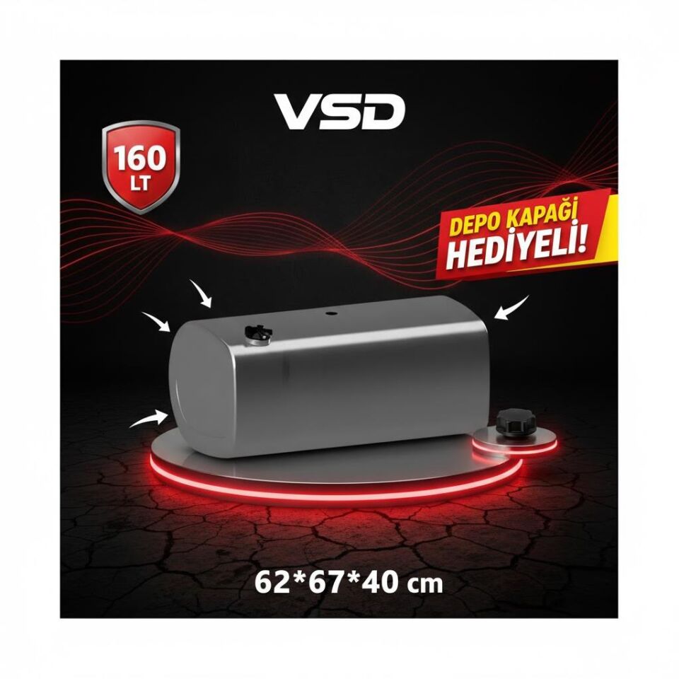 MAN 160 LT GALVANİZ AYAKSIZ YAKIT DEPOSU 62x67x40