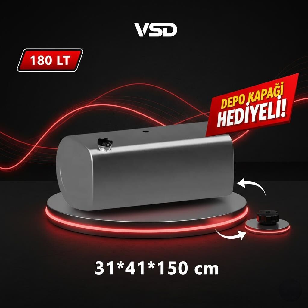 IVECO 180 LT GALVANİZ AYAKSIZ YAKIT DEPOSU 31*41*150