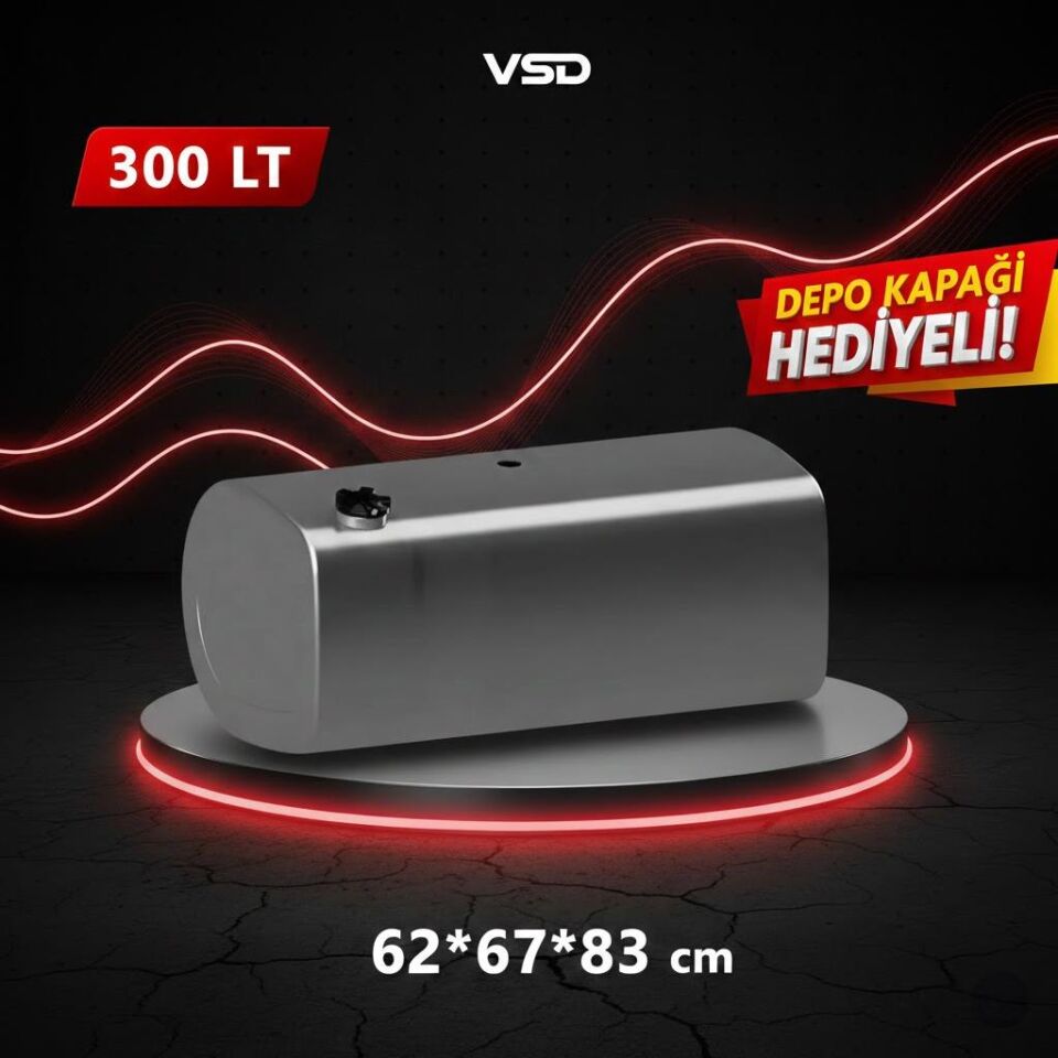 MAN 300 LT GALVANİZ AYAKSIZ YAKIT DEPOSU 62*67*83