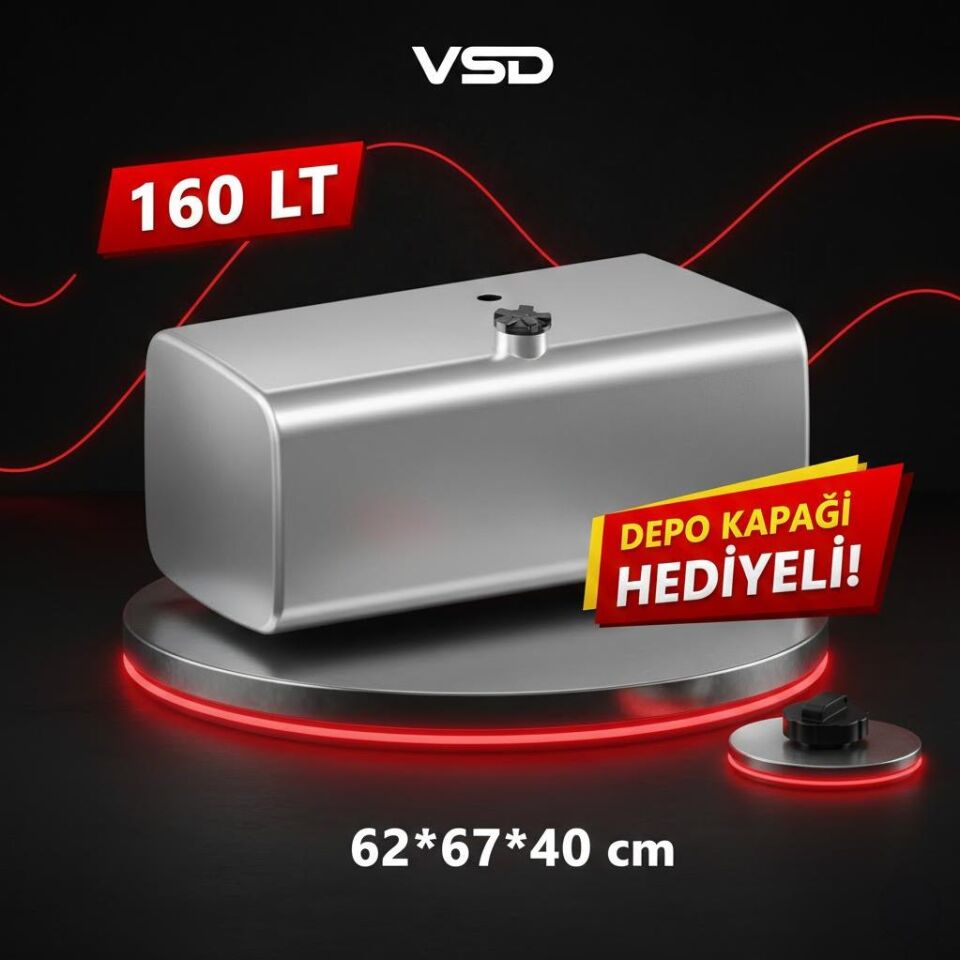DAF 160LT ALÜMİNYUM AYAKSIZ YAKIT DEPOSU 62*67*40