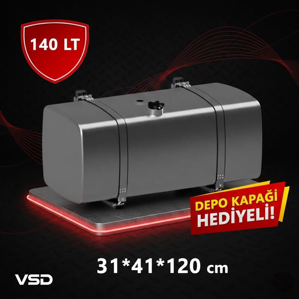 Réservoir de carburant vertical galvanisé IVECO 140 L 31*41*120