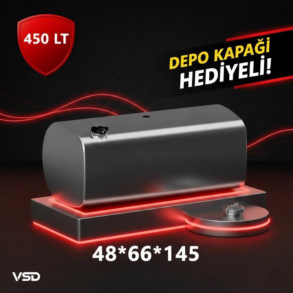FORD 450 LT GALVANİZ AYAKSIZ YAKIT DEPOSU 48*66*145
