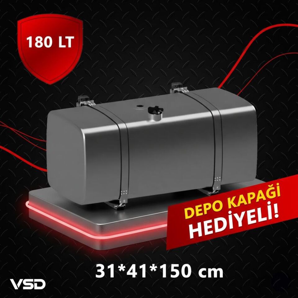 IVECO 180 LT GALVANİZ AYAKLI YAKIT DEPOSU 31*41*150
