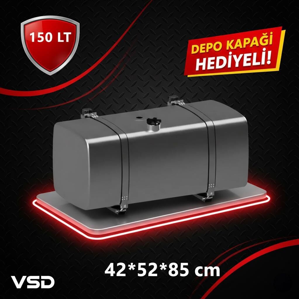 IVECO 150 LT GALVANİZ AYAKLI YAKIT DEPOSU 42*52*85
