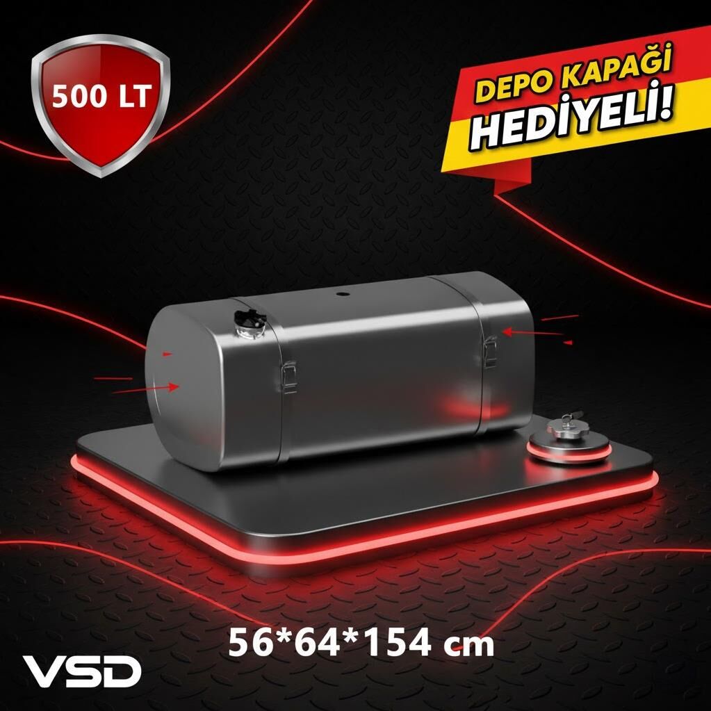 MERCEDES (3028- 3029-3228-3240- 3340-4140) 500 LT GALVANİZ AYAKSIZ YAKIT DEPOSU 56*64*154