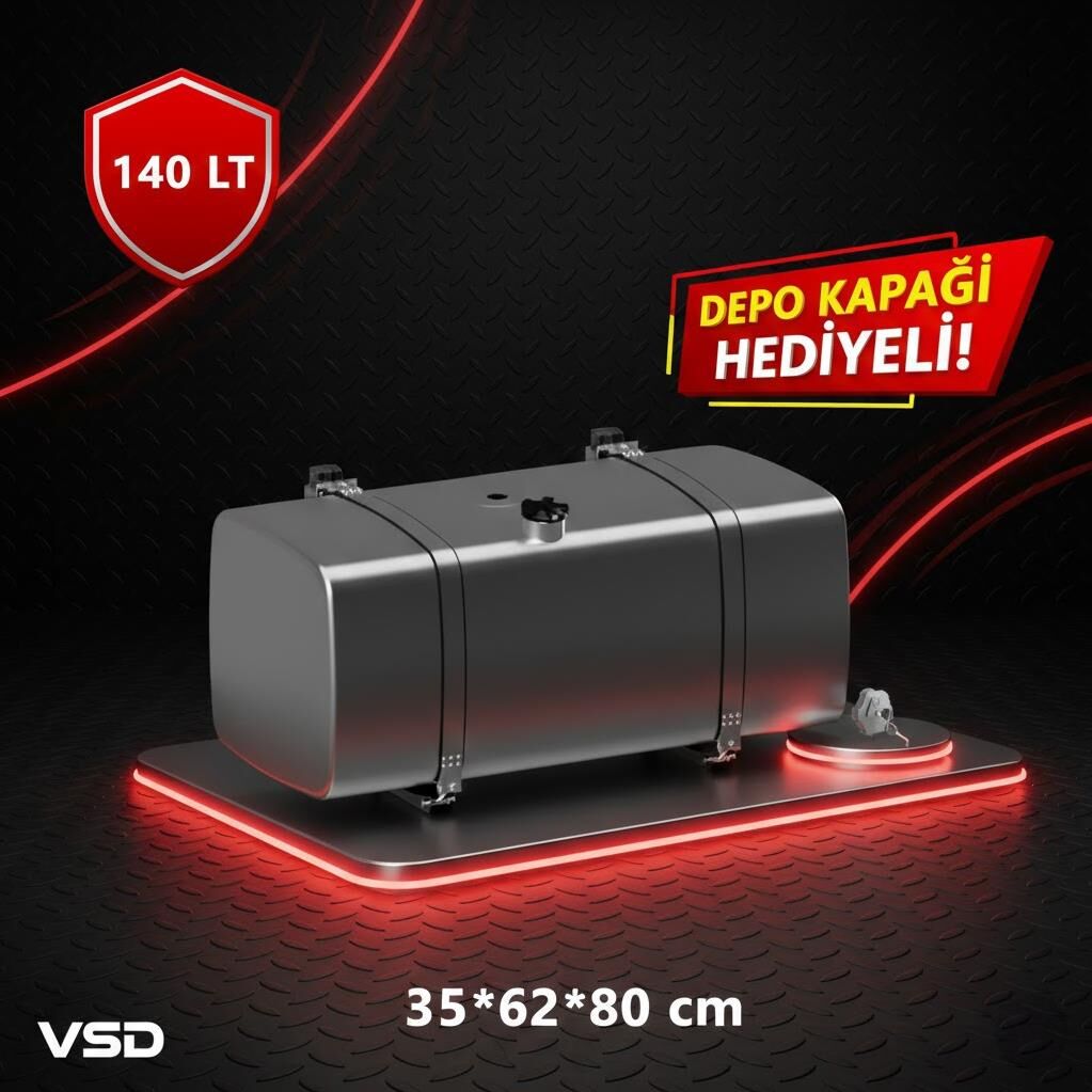 MAN TGL 140 LT GALVANİZ AYAKLI YAKIT DEPOSU 35*62*80