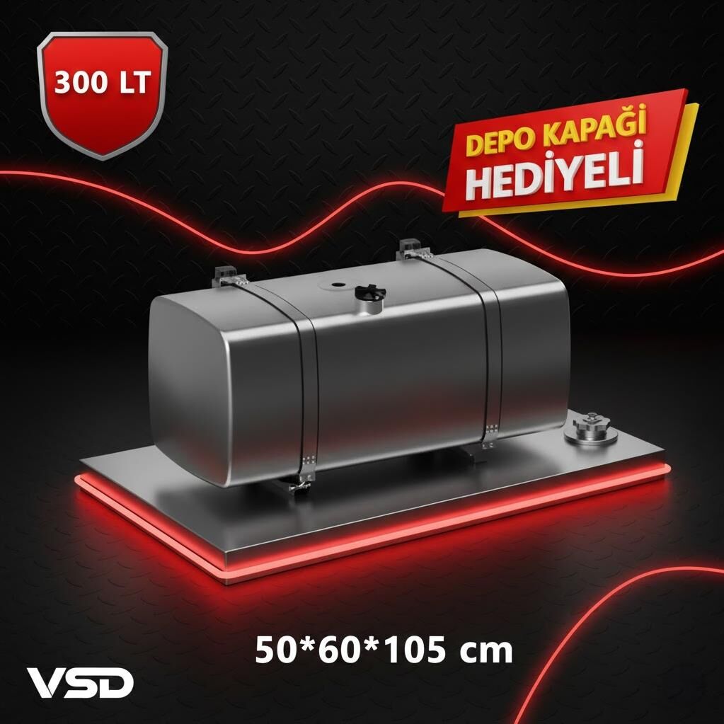 MAN 300 LT GALVANİZ AYAKLI YAKIT DEPOSU 50*60*105