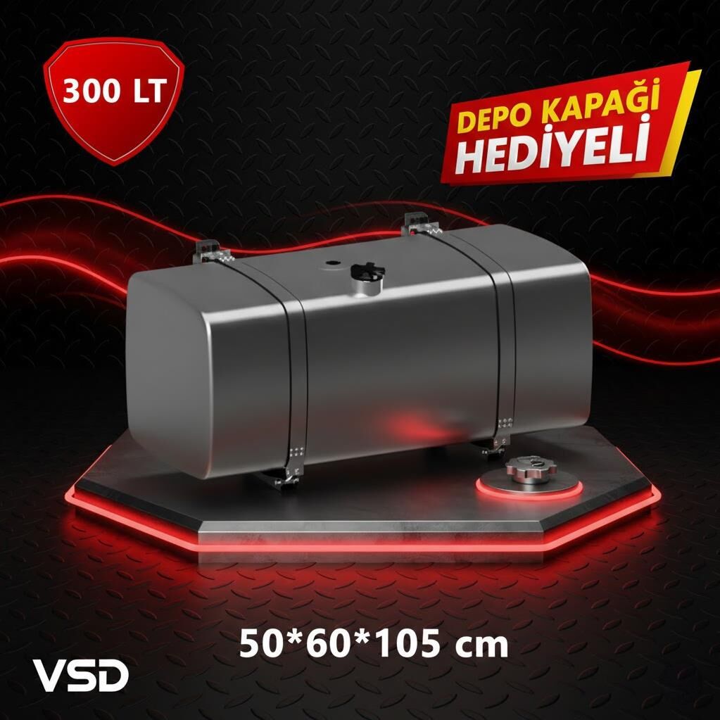 IVECO 300 LT GALVANİZ AYAKLI YAKIT DEPOSU 50*60*105