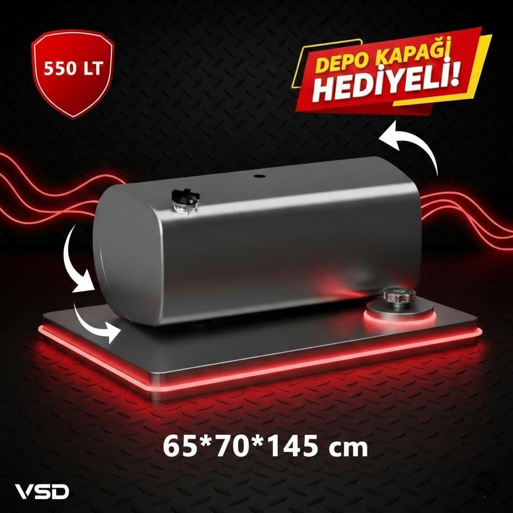SCANIA 600 LT GALVANİZ AYAKSIZ YAKIT DEPOSU 67*70*145