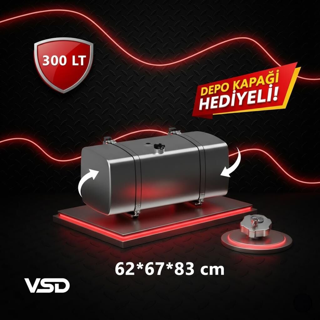DAF 300 LT GALVANİZ AYAKLI YAKIT DEPOSU 62*67*83