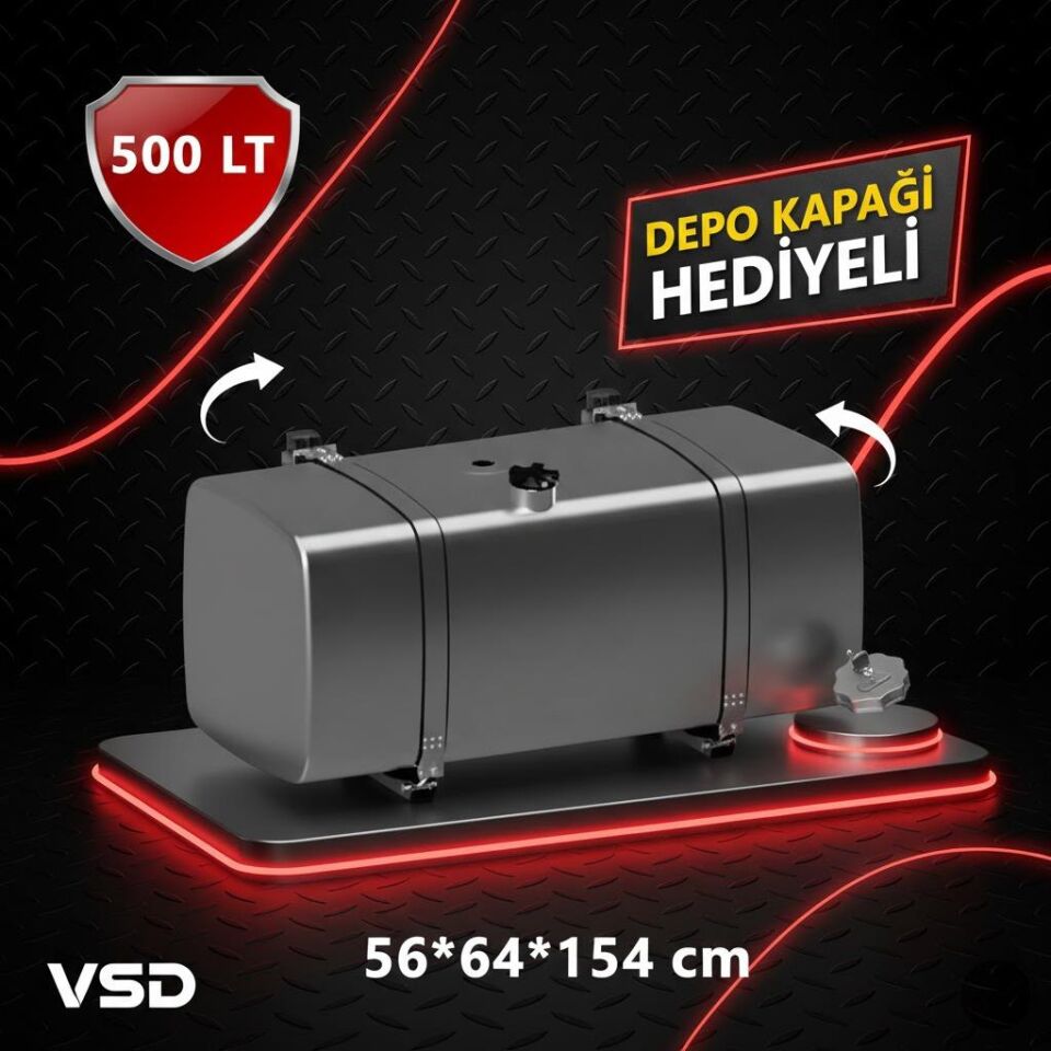 Оцинкований паливний бак FORD 500 л, 48*66*160