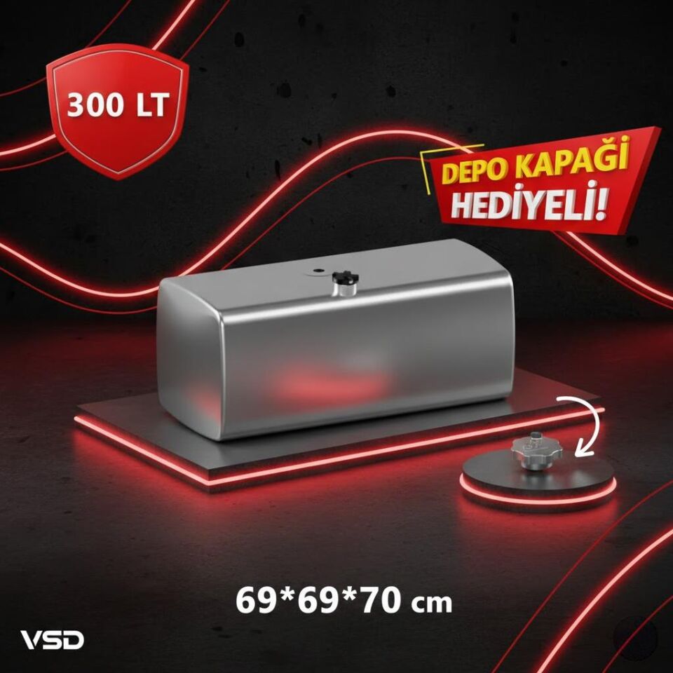 MAN 300 LT ALÜMİNYUM AYAKSIZ YAKIT DEPOSU 69*69*70