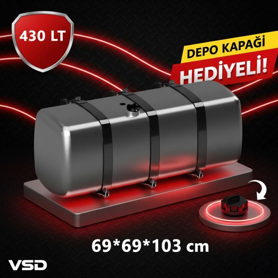 DAF 430 LT GALVANİZ AYAKLI YAKIT DEPOSU 69*69*103