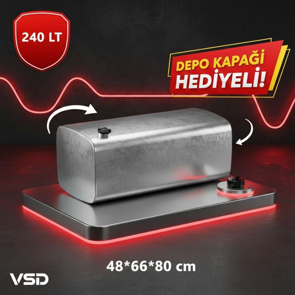 FORD 240 LT ALÜMİNYUM AYAKSIZ YAKIT DEPOSU 48*66*80