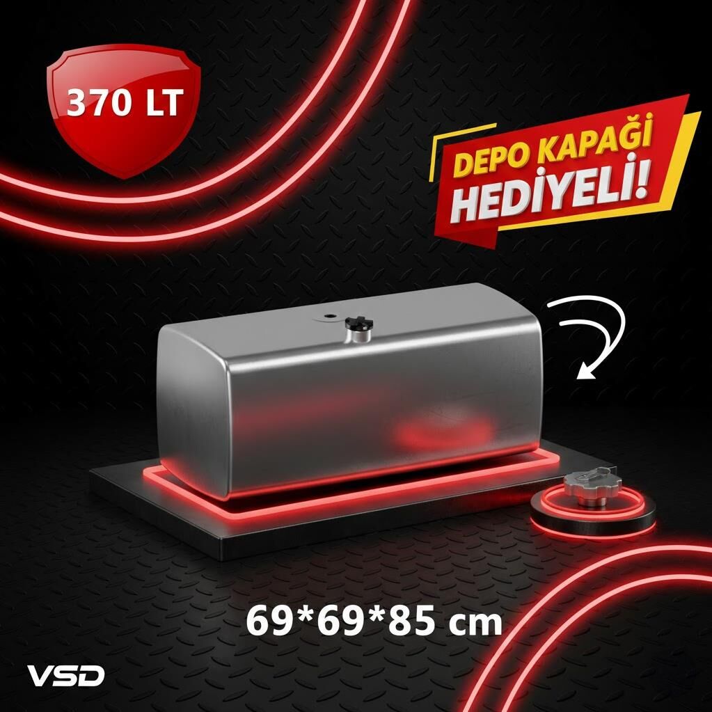 FORD CARGO 370 LT ALÜMİNYUM AYAKSIZ YAKIT DEPOSU 69*69*85