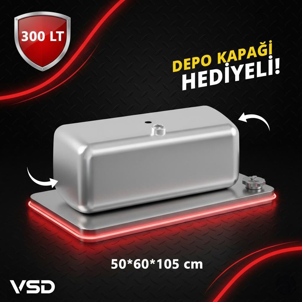 IVECO 300 LT ALÜMİNYUM AYAKSIZ YAKIT DEPOSU 50*60*105