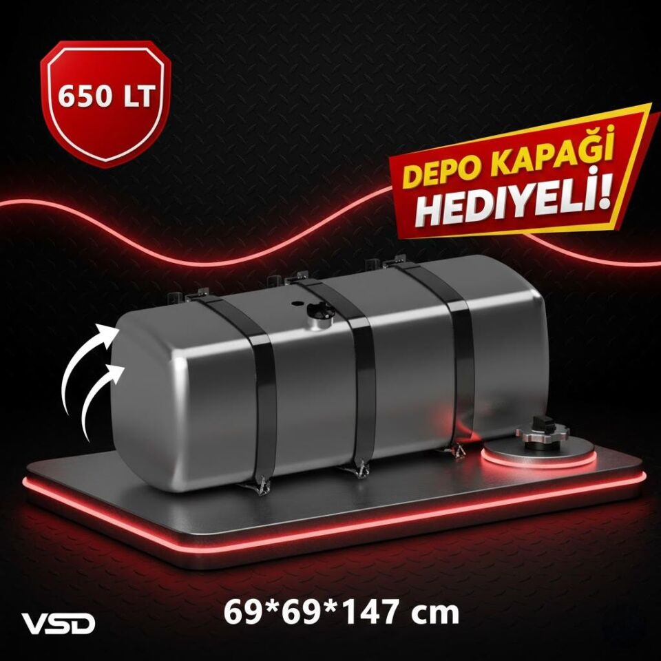 DAF 650 LT GALVANİZ AYAKLI YAKIT DEPOSU 69*69*147