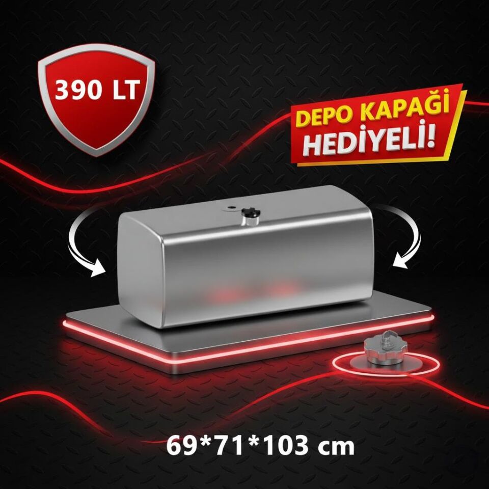 VOLVO 390 LT ALÜMİNYUM AYAKSIZ YAKIT DEPOSU 69*71*103