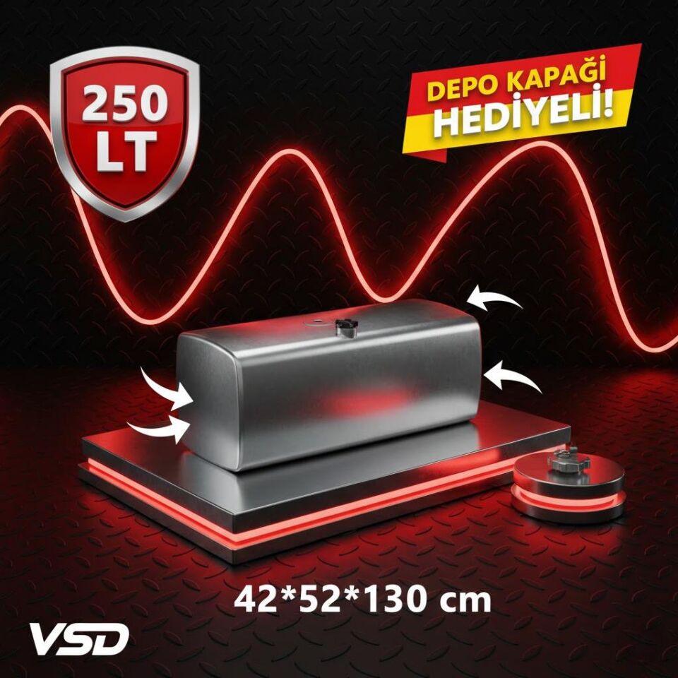 IVECO 250 LT ALÜMİNYUM AYAKSIZ YAKIT DEPOSU 42*52*130
