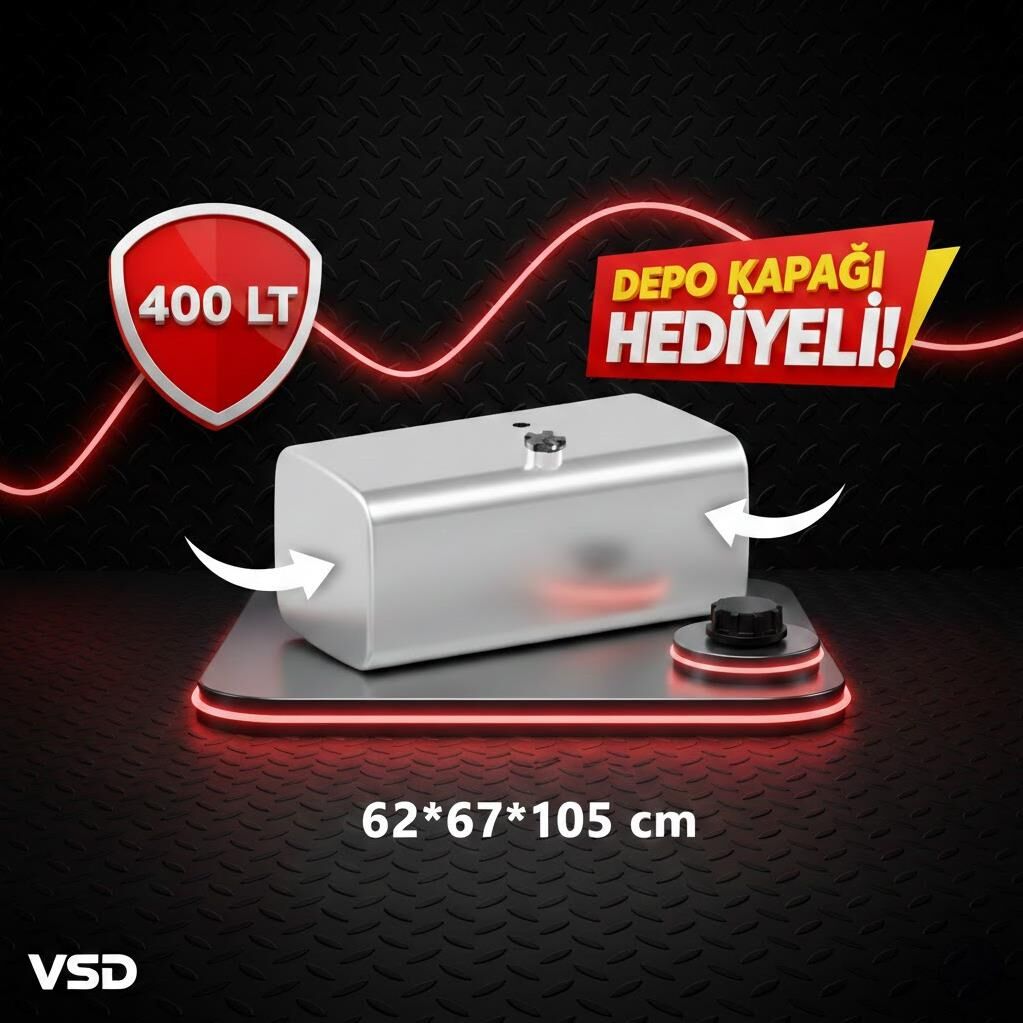 MERCEDES 400 LT ALÜMİNYUM AYAKSIZ YAKIT DEPOSU 62*67*105
