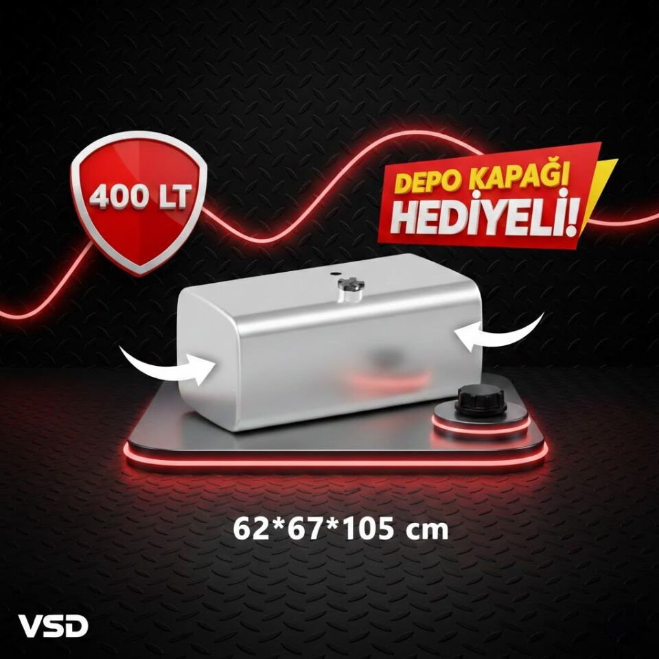 MERCEDES 400 LT ALÜMİNYUM AYAKSIZ YAKIT DEPOSU 62*67*105