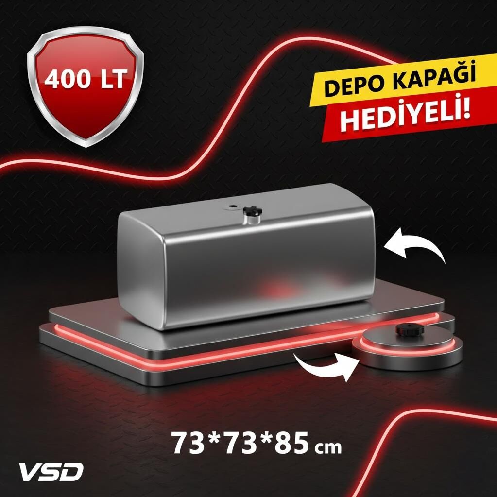 MERCEDES 400 LT ALÜMİNYUM AYAKSIZ YAKIT DEPOSU 73*73*85