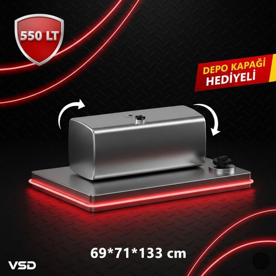 VOLVO 530 LT ALÜMİNYUM AYAKSIZ YAKIT DEPOSU 69*71*133