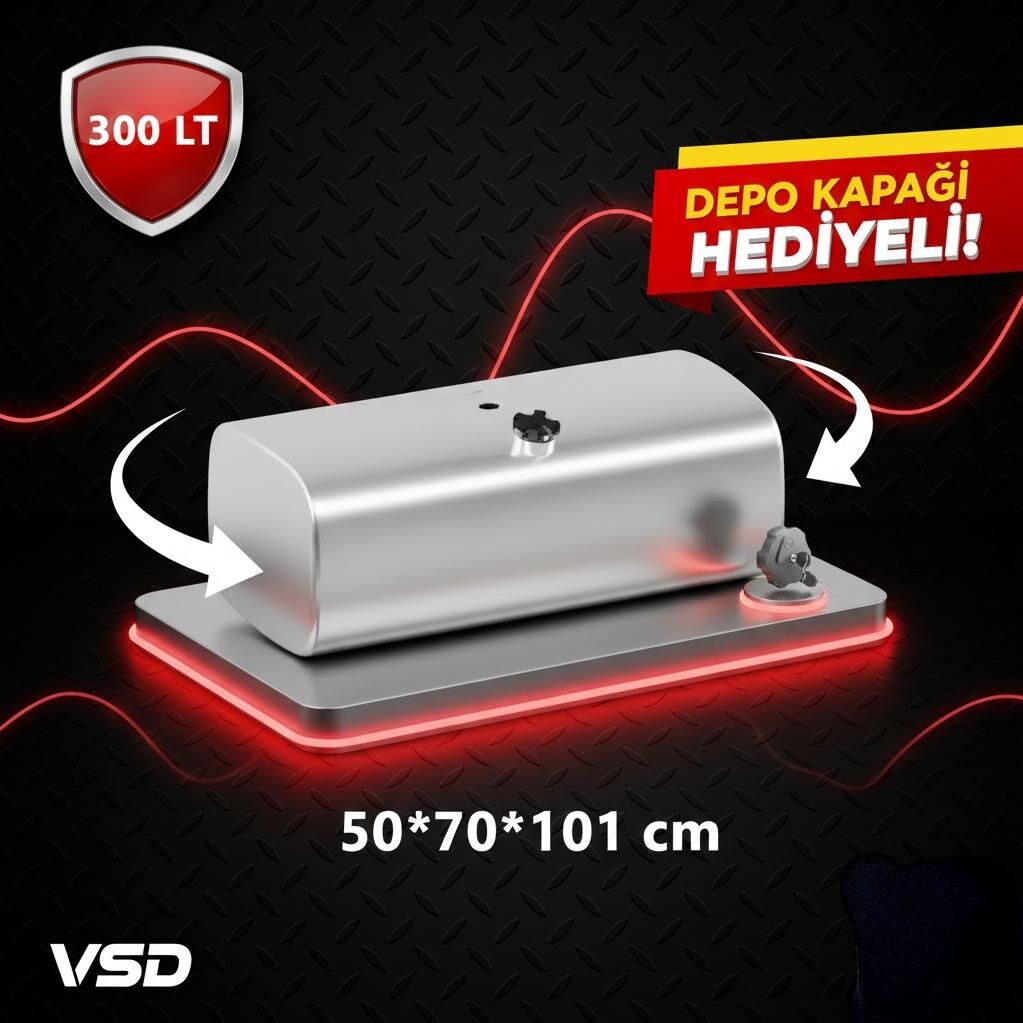 Алюминиевый топливный бак MAN TGL 300 LT (без ножек) 35*62*160