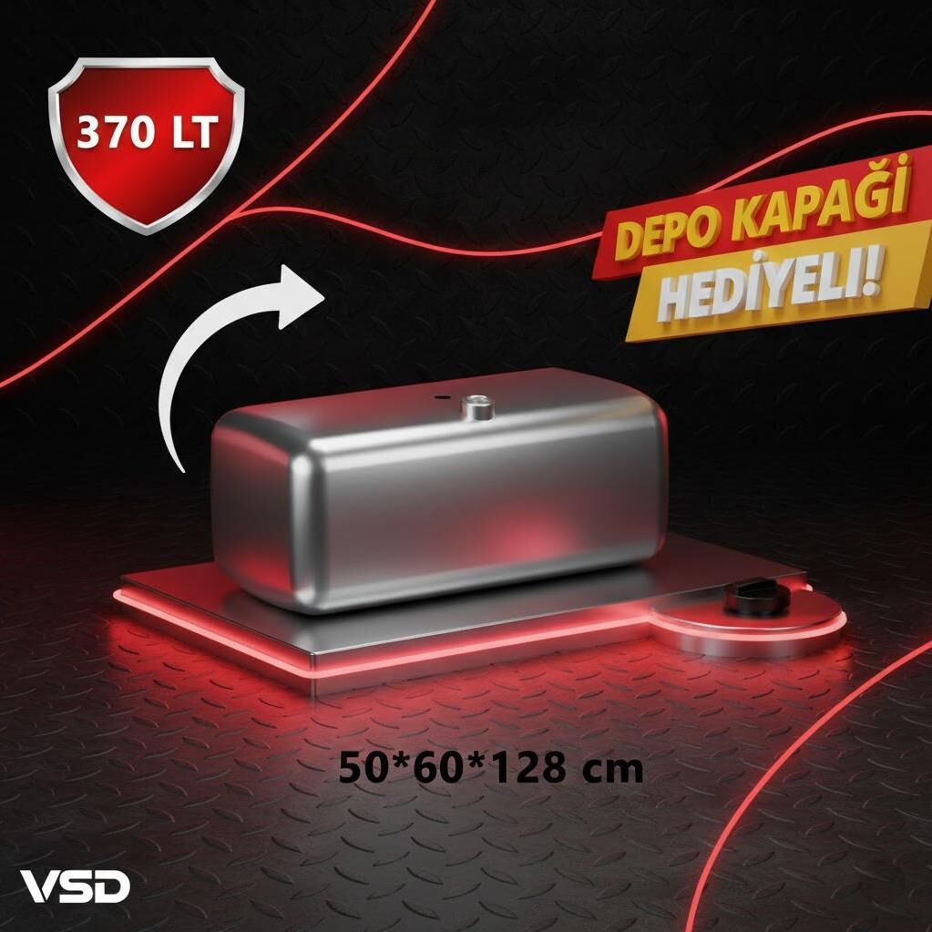 IVECO 370 LT ALÜMİNYUM AYAKSIZ YAKIT DEPOSU 50*60*128