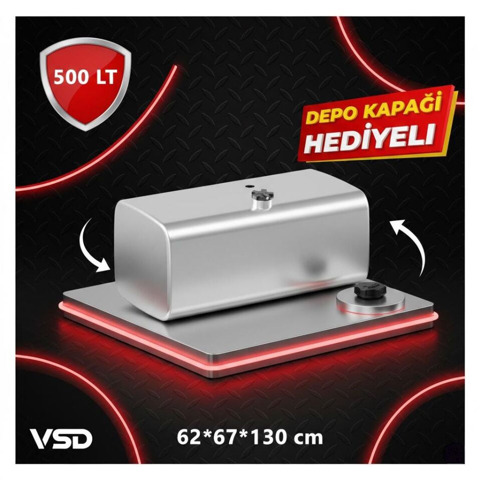 DAF 500 LT ALÜMİNYUM AYAKSIZ YAKIT DEPOSU 62*67*130