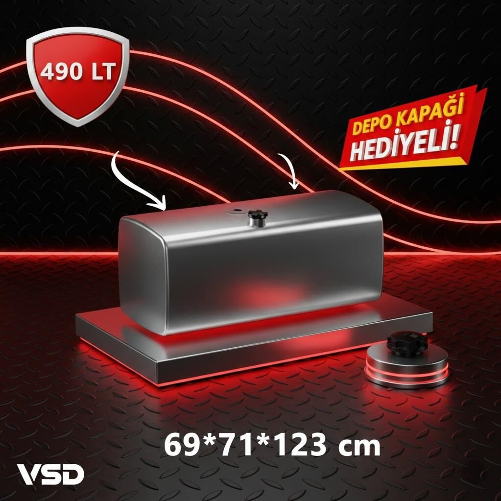 RENAULT 490 LT ALÜMİNYUM AYAKSIZ YAKIT DEPOSU 69*71*123