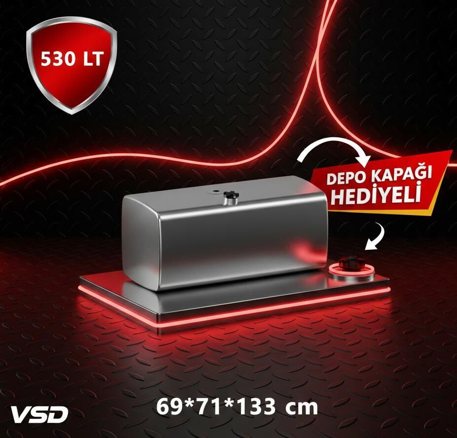 RENAULT 530 LT ALÜMİNYUM AYAKSIZ YAKIT DEPOSU 69*71*133