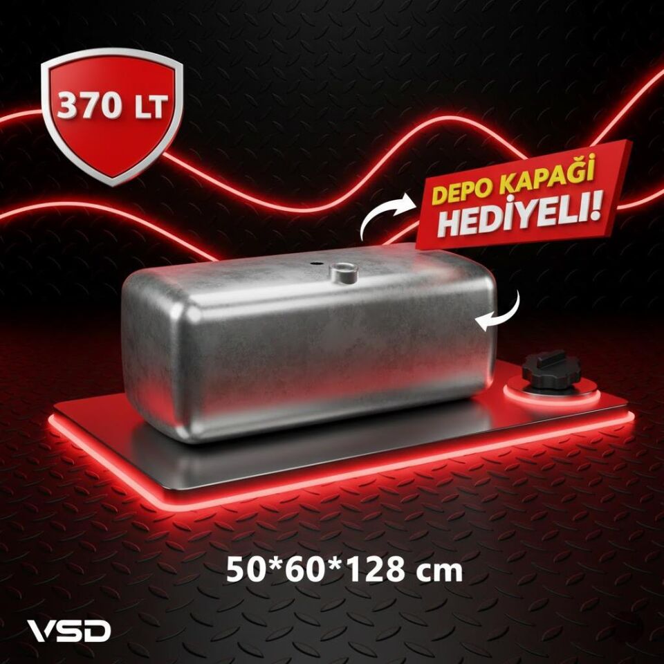 MERCEDES 370 LT ALÜMİNYUM AYAKSIZ YAKIT DEPOSU 50*60*128