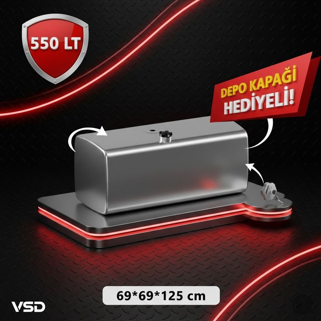 MERCEDES 550 LT АЛУМИНИЕВ РЕЗЕРВОАР ЗА ГОРИВО БЕЗ КРАКА 69*69*125