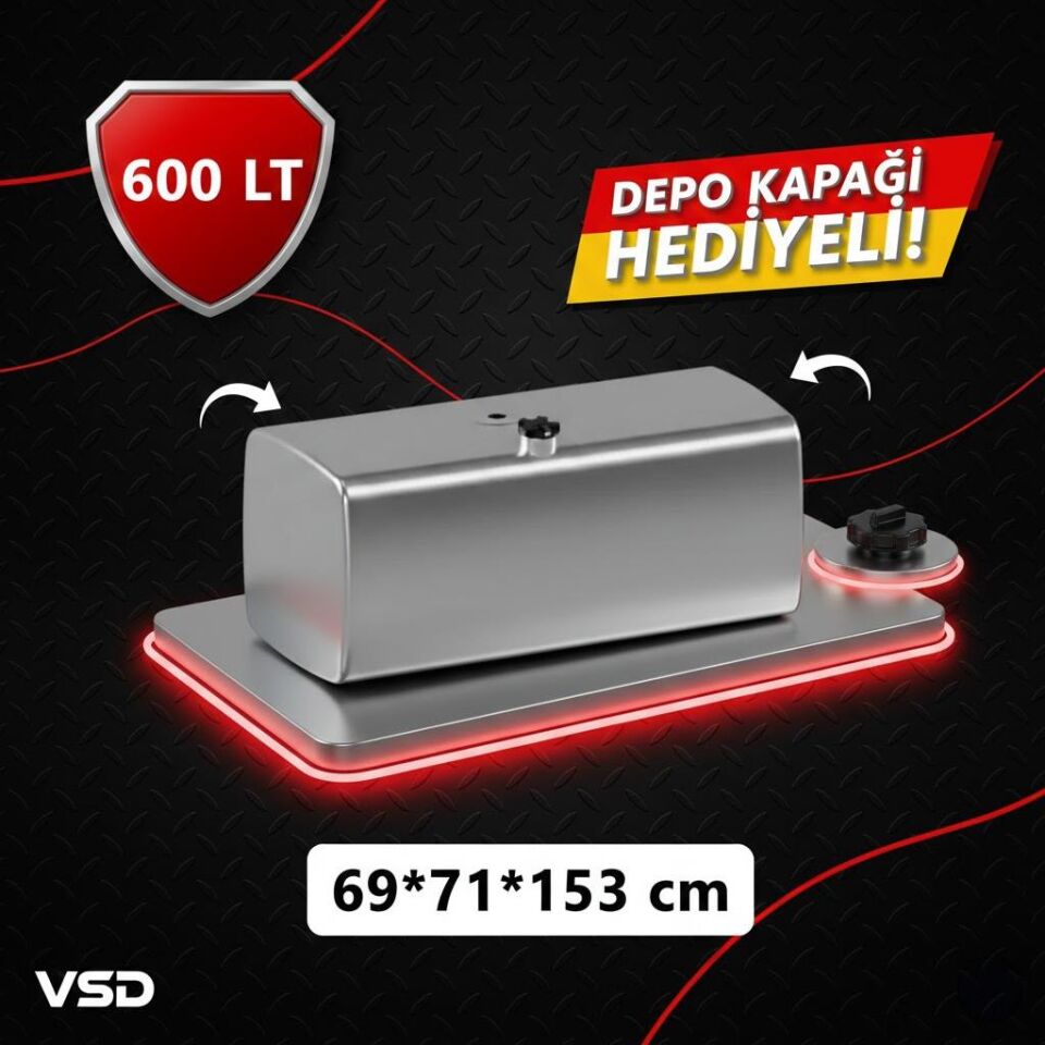 VOLVO 600 LT ALÜMİNYUM AYAKSIZ YAKIT DEPOSU 69*71*153