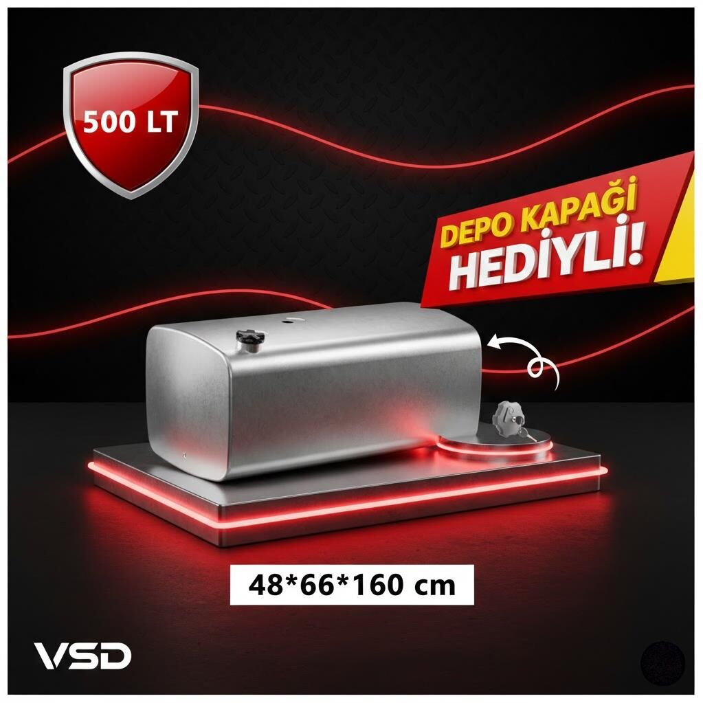 Tangki Bahan Bakar Aluminium Ford 500 Liter Tanpa Kaki Penyangga 48*66*160