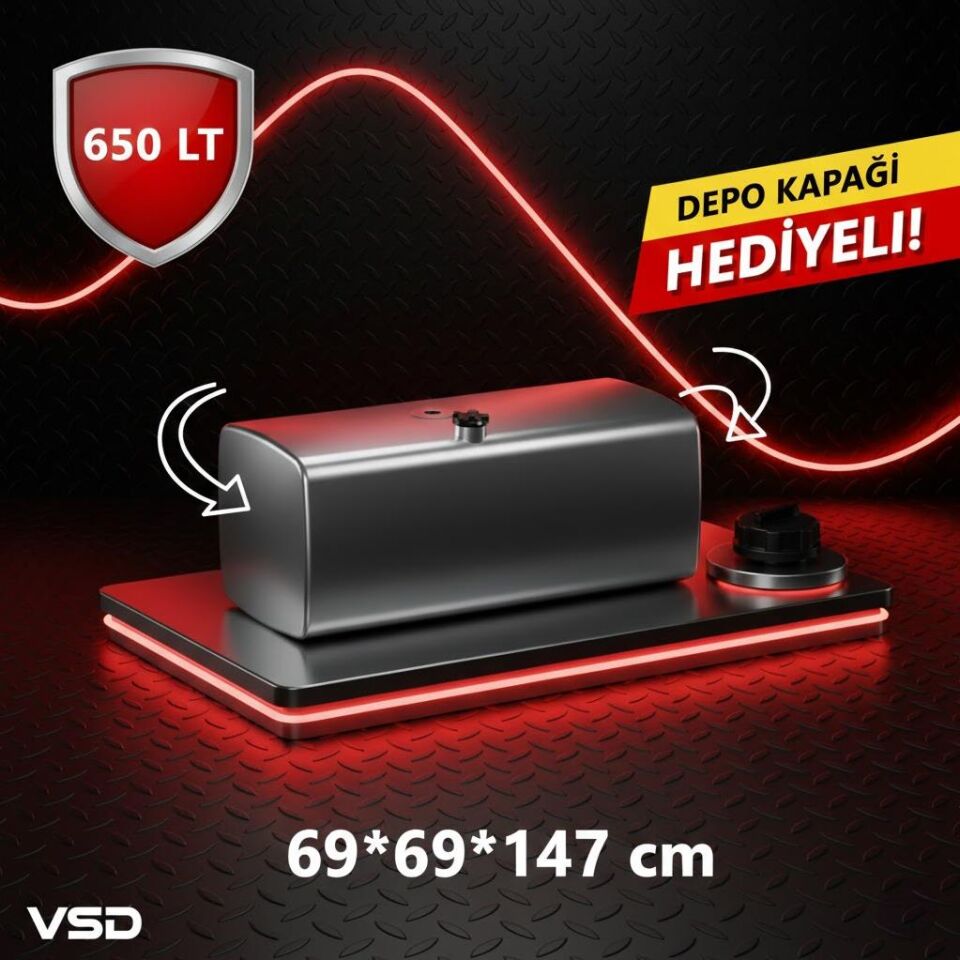 FORD CARGO 650 LT ALÜMİNYUM AYAKSIZ YAKIT DEPOSU 69*69*147