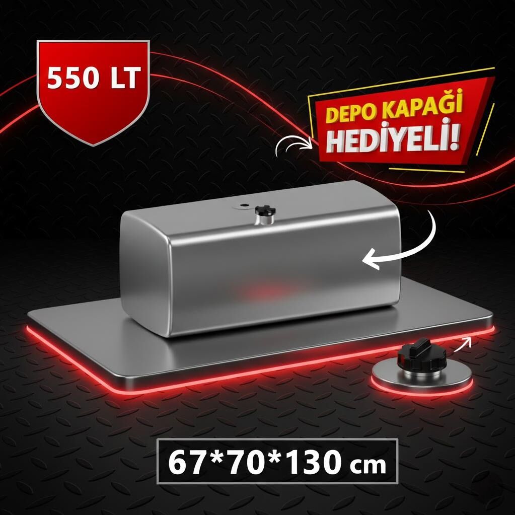 SCANIA 550 LT ALÜMİNYUM AYAKSIZ YAKIT DEPOSU 67*70*130