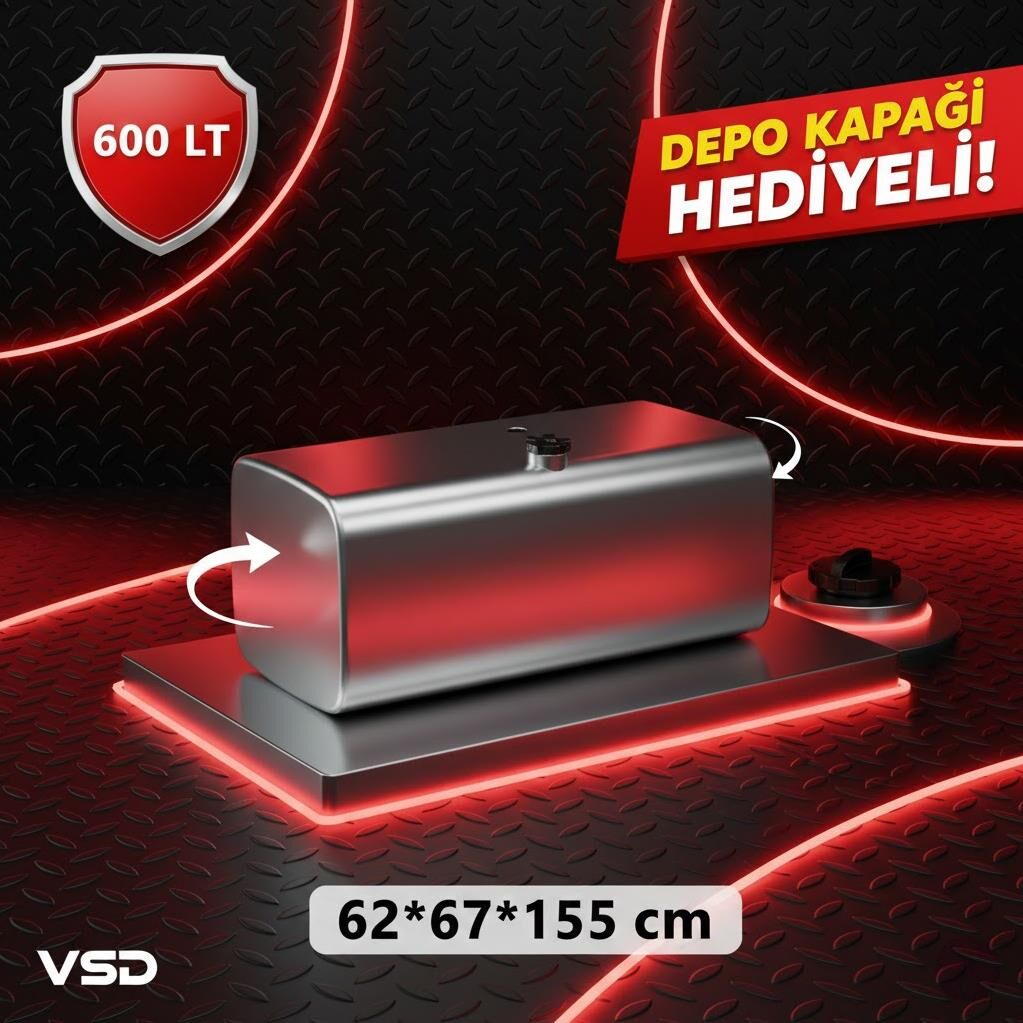 MAN 650 LT ALÜMİNYUM AYAKSIZ YAKIT DEPOSU 69*69*147
