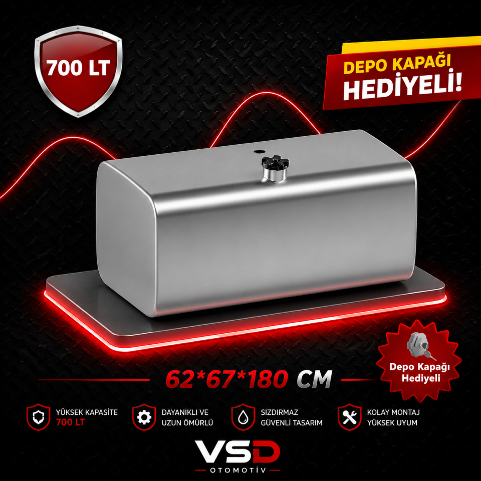 RENAULT 700 LT ALÜMİNYUM AYAKSIZ YAKIT DEPOSU 62*67*180