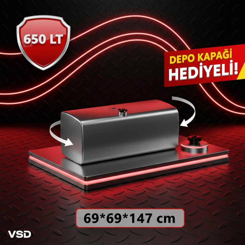 RENAULT 650 LT ALÜMİNYUM AYAKSIZ YAKIT DEPOSU 69*69*147