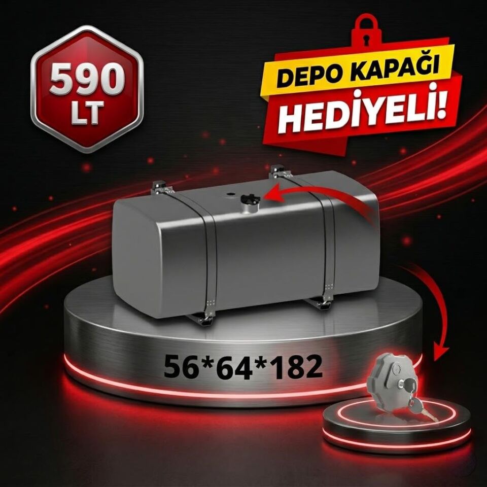 MERCEDES (3028- 3029-3228-3240- 3340-4140) 590 LT GALVANİZ AYAKLI YAKIT DEPOSU 56*64*182