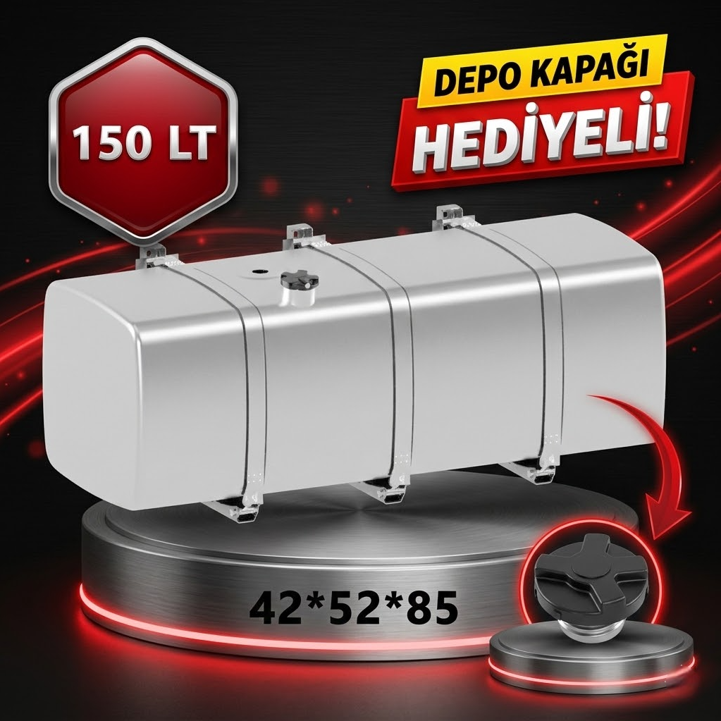 IVECO 150 LT ALÜMİNYUM AYAKLI YAKIT DEPOSU 42*52*85