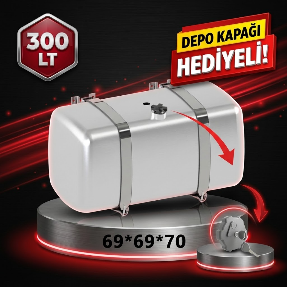 RENAULT 300 LT ALÜMİNYUM AYAKLI YAKIT DEPOSU 69*69*70