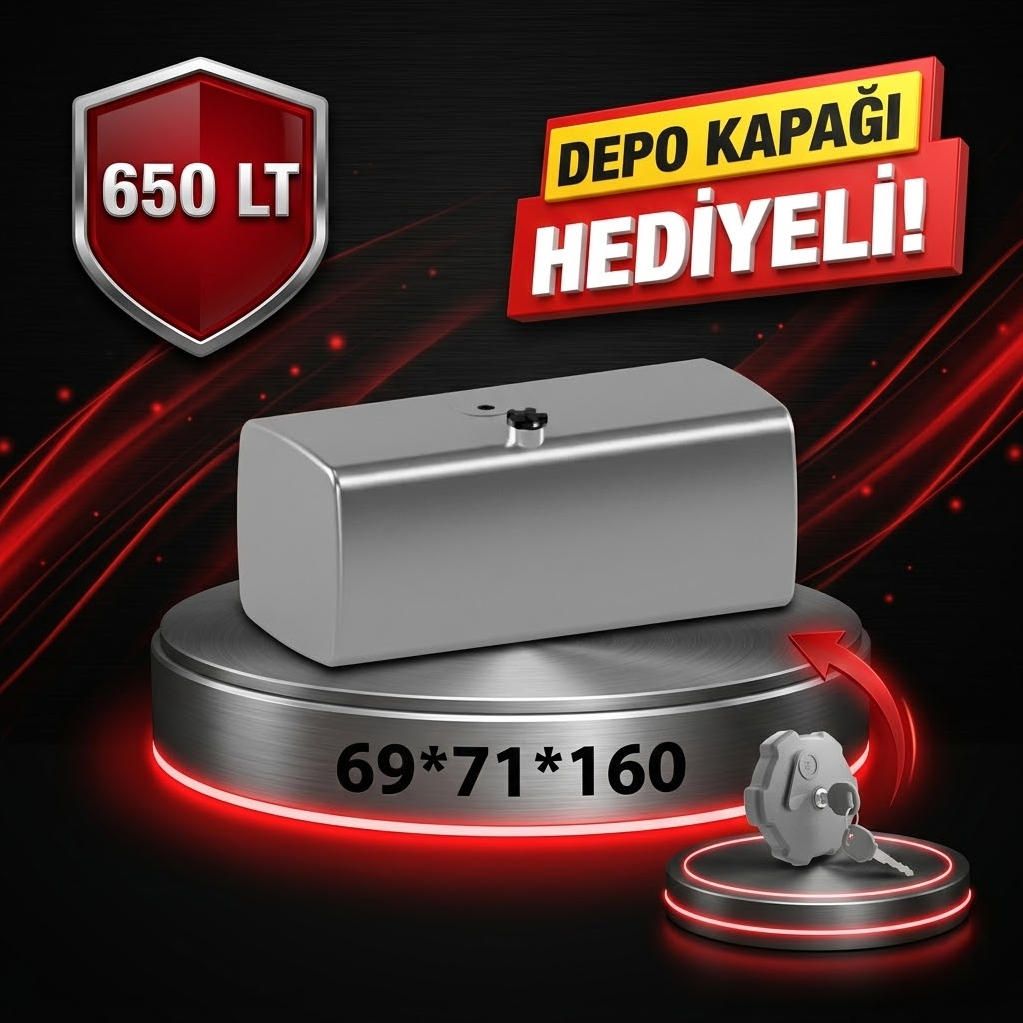 VOLVO 650 LT ALÜMİNYUM AYAKSIZ YAKIT DEPOSU 69*71*160