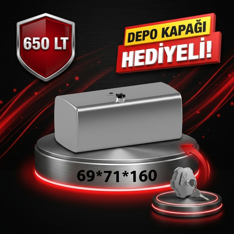 VOLVO 650 LT ALÜMİNYUM AYAKSIZ YAKIT DEPOSU 69*71*160